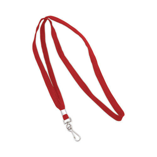 Advantus, Lanyards, Metal JHook Fastener, 36" Long, Red, 24/Box