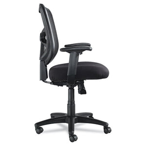 Alera, Elusion Series Mesh Swivel/Tilt Chair, Supports 275lb, 17.9" to 21.8" Seat, Black