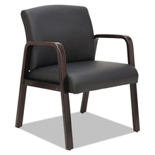 Load image into Gallery viewer, Alera,Reception Lounge WL Series Guest Chair, 24.21&quot; x 24.8&quot; x 32.67&quot;, Black Seat/Back, Espresso Base
