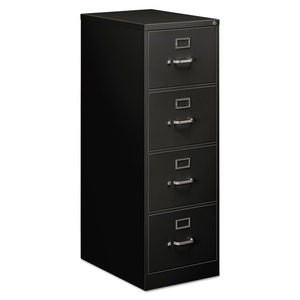 Alera,Economy Vertical File Cabinet, 4 Legal-Size File Drawers, Black, 18" x 25" x 52"