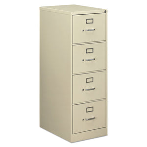 Alera,Economy Vertical File Cabinet, 4 Legal-Size File Drawers, Putty, 18" x 25" x 52"
