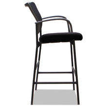 Load image into Gallery viewer, Alera, IV Series Guest Stool, Mesh Back, Fabric Seat, 25.19&quot; x 23.81&quot; x 45.66&quot;, Black, 2/Carton
