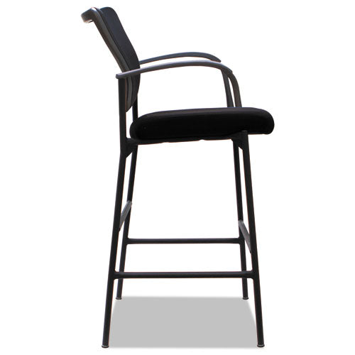 Alera, IV Series Guest Stool, Mesh Back, Fabric Seat, 25.19