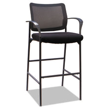 Load image into Gallery viewer, Alera, IV Series Guest Stool, Mesh Back, Fabric Seat, 25.19&quot; x 23.81&quot; x 45.66&quot;, Black, 2/Carton
